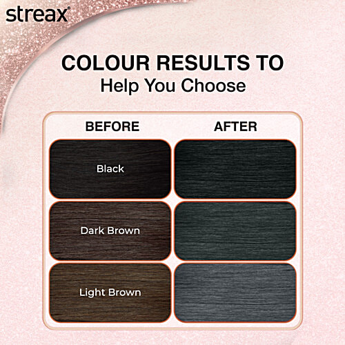 Streax Gel Hair Colour For Women, 45 ml (20 g Colourant + 20 ml Developer + 5 g Conditioner)
