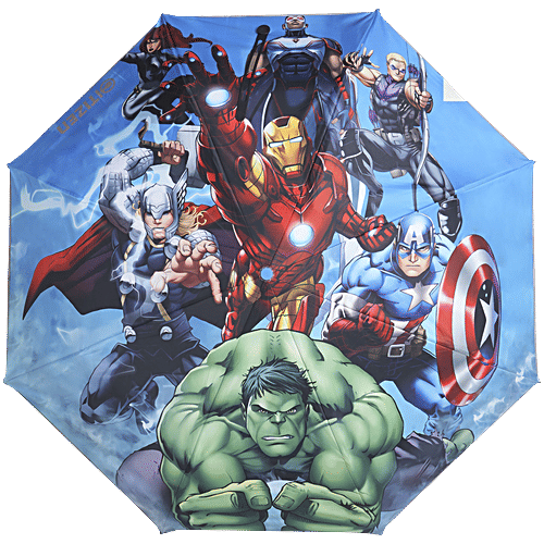Citizen 3 Fold The Avengers Umbrella for Kids, 1 pc Auto Open & Close, Safety Lock