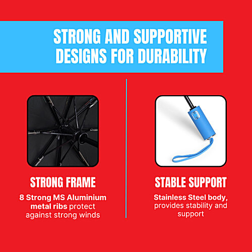 Citizen 3 Fold The Avengers Umbrella for Kids, 1 pc Auto Open & Close, Safety Lock