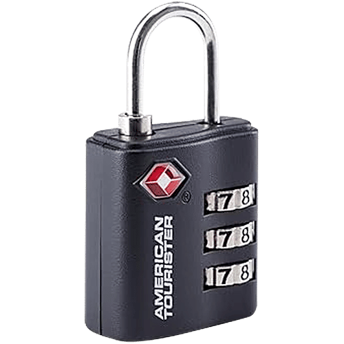 American Tourister 3 Dial TSA Combination Lock - Black, 1 pc
