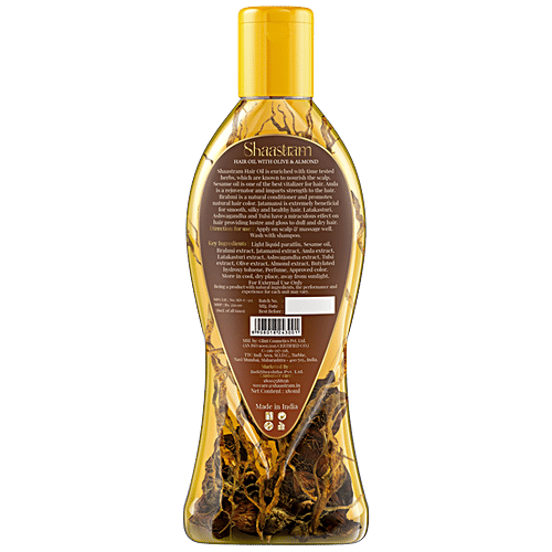 Shaastram Olive & Almond Hair Oil, 180 ml  