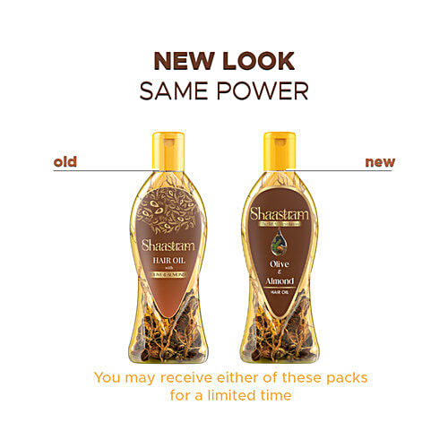 Shaastram Olive & Almond Hair Oil, 180 ml  