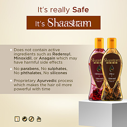 Shaastram Olive & Almond Hair Oil, 180 ml  