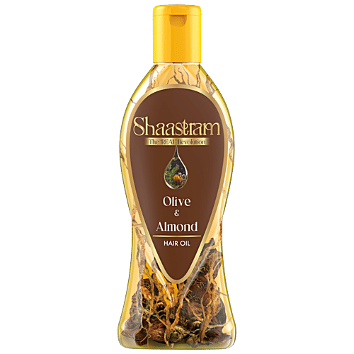 Shaastram Olive & Almond Hair Oil, 180 ml  