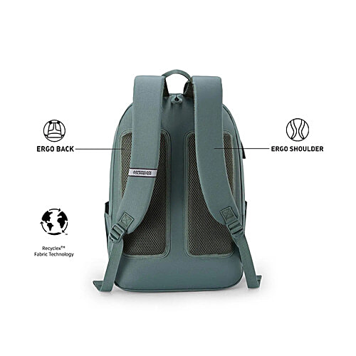 American Tourister Trendy Riley Laptop Backpack - Green, 28 L  