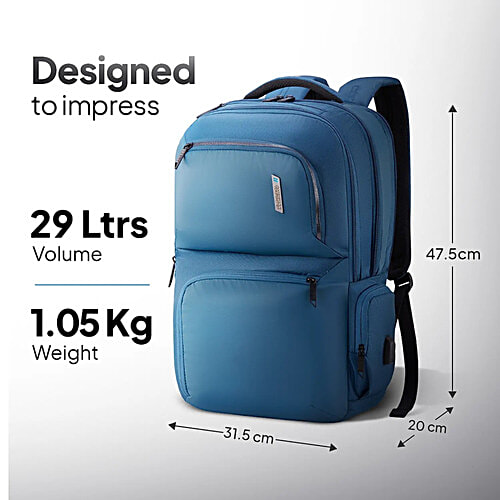 American Tourister Segno 2.0 Laptop Backpack - Navy, 29 L