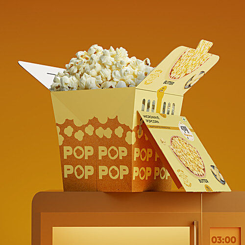 4700BC Butter Microwave PopBox, 80 g  