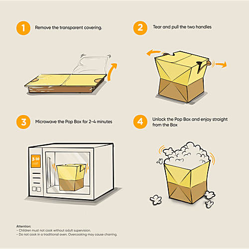 4700BC Butter Microwave PopBox, 80 g  