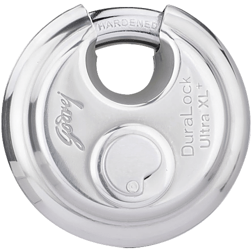 Godrej Locks DuraLock Ultra XL+ 90 mm With 3 Keys - Silver Finish, 1 pc