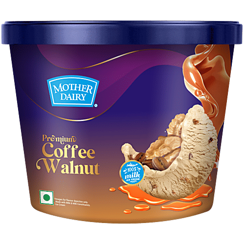 Mother Dairy Premium Coffee Walnut Ice Cream, 500 ml