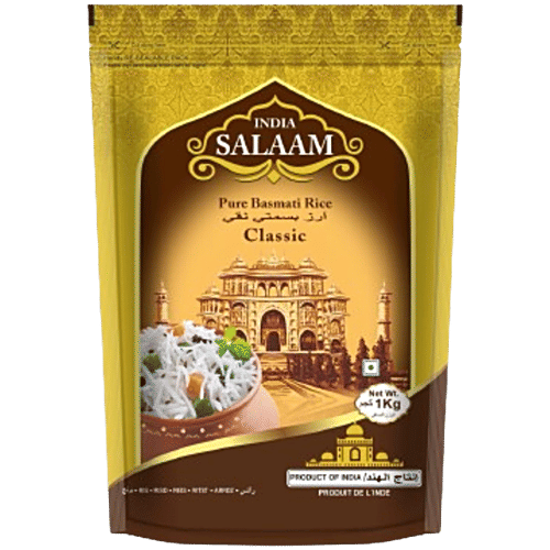 India Salaam Classic Basmati Rice, 1 kg Pouch 