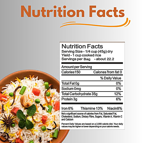 India Salaam Golden Sella Pure Basmati Rice, 1 kg Pouch 