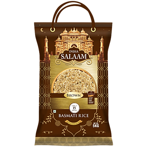 India Salaam Brown Basmati Rice, 5 kg Pouch 