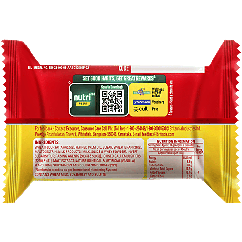 Britannia Nutrichoice Digestive High Fibre Biscuit, 91.7 g  