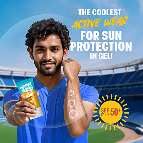Bombay Shaving Company Sun Protect Gel SPF 50+ PA+++ UVA + UVB, 50 g Water Resistant, No White Cast