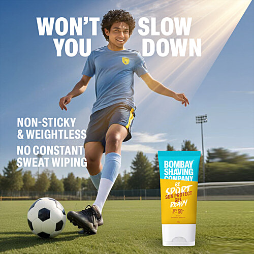 Bombay Shaving Company Sun Protect Gel SPF 50+ PA+++ UVA + UVB, 50 g Water Resistant, No White Cast