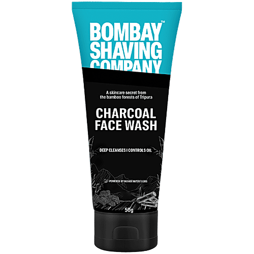 Bombay Shaving Company Charcoal Face Wash, 50 g Deep Cleanses, Controls Oil