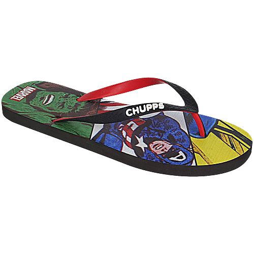 Chupps Marvel Vintage Red Flipflop For Men's, 1 Pair (UK/IND-6) 
