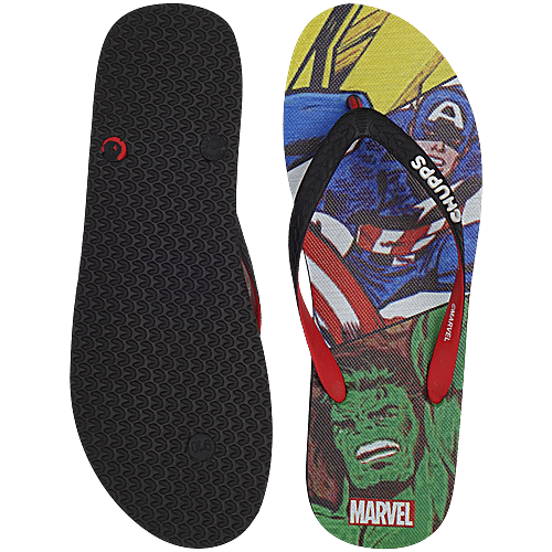 Chupps Marvel Vintage Red Flipflop For Men's, 1 Pair (UK/IND-6) 
