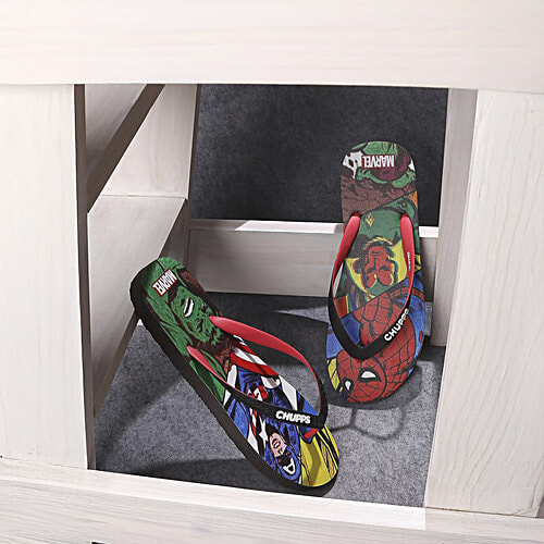 Chupps Marvel Vintage Red Flipflop For Men's, 1 Pair (UK/IND-6) 