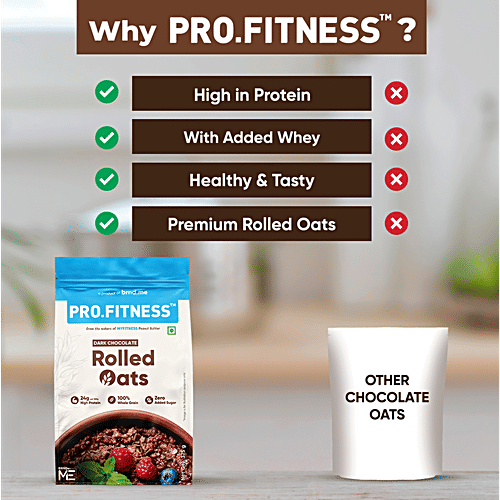 Pro.Fitness Dark Chocolate Rolled Oats, 375 g  