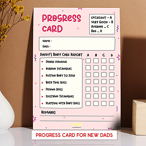 Oye Happy Report Card For New Dads, 1 pc