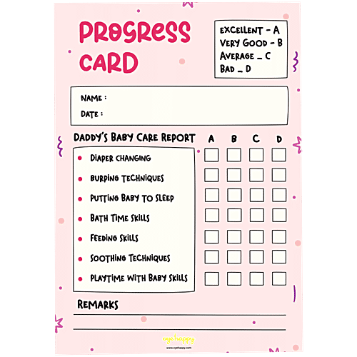 Oye Happy Report Card For New Dads, 1 pc