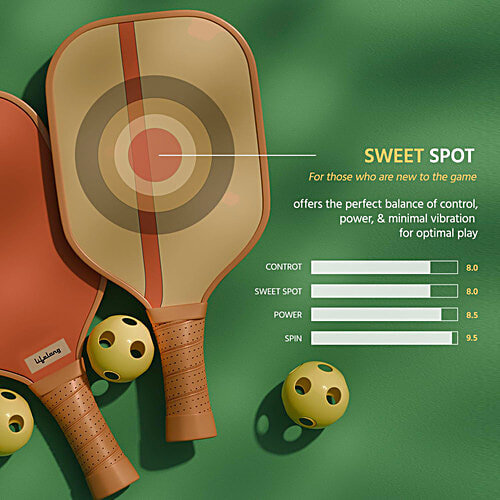 Lifelong Pickleball Paddle Set - 16 mm Thickness, 1 pc  