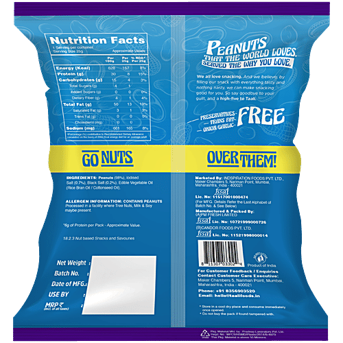 Taali Salted Roasted Peanuts, 35 g No Palm Oil