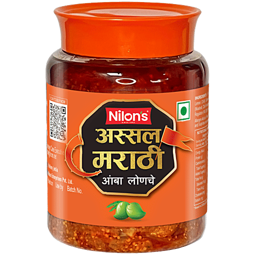 Nilon's Assal Marathi Mango Pickle, 500 g Pet Bottle 
