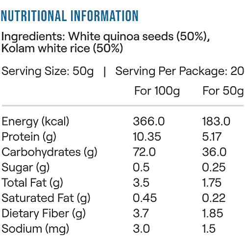 Deli Quinoa Quinoa & White Rice, 500 g