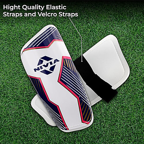 Nivia EVA Foam Classic Football Guard For Adult- Multicolour, 20 To 22 cm, 1 Pair (Large) Shin Guard, Ideal For Training & Competitive Matches, For Youth & Adults