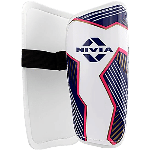 Nivia EVA Foam Classic Football Guard For Adult- Multicolour, 20 To 22 cm, 1 Pair (Large) Shin Guard, Ideal For Training & Competitive Matches, For Youth & Adults