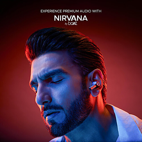 boAt Nirvana Iris Wireless Earphones With Mic - Crystal Black, 1 Unit  Multipoint Connectivity, 120H Battery Life, Dual EQ Modes, Up to 32 dB Active Noise Cancellation