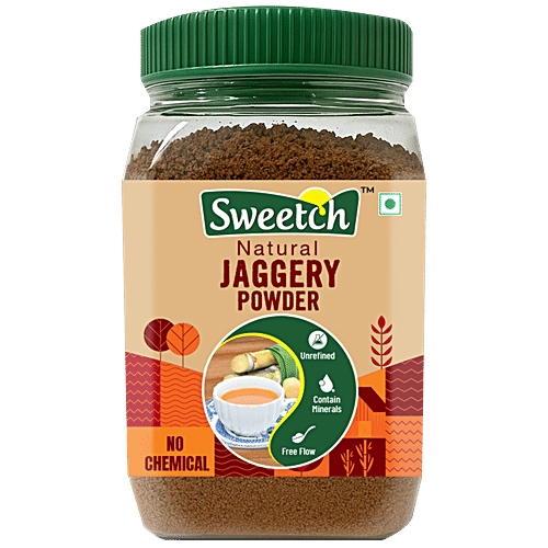 Sweetch Natural Cane Jaggery Powder, 450 g