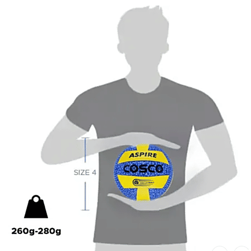 Cosco Aspire Volleyball - Size 4, Soft Touch PU, 1 pc