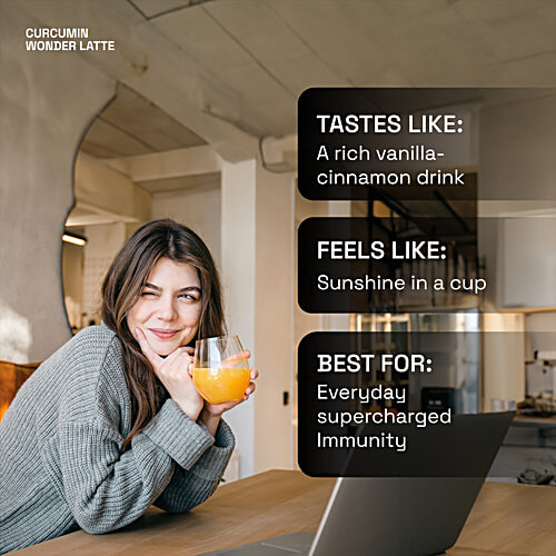 Ace Blend Curcumin Wonder Latte - For Immunity, 35 g (5 Sachets x 7 g) 500 mg Curcumin per Serving, All Natural, No Added Sugar, Dairy & Gluten Free