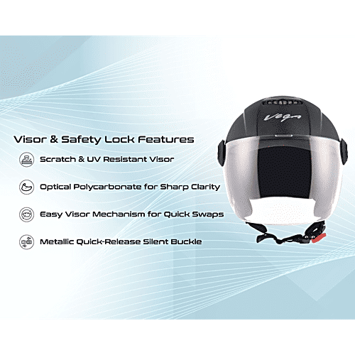 Vega Auto Aster Helmet - Black, 1 pc (Medium) 