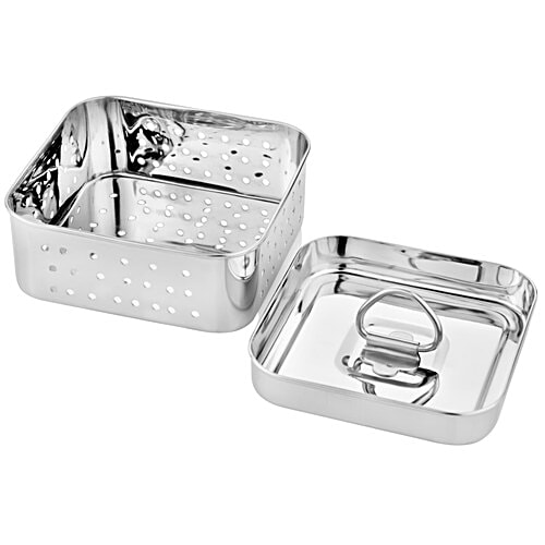 Embassy Stainless Steel Paneer Mould/Maker/Press - Square, 11.5 cm, 1 pc