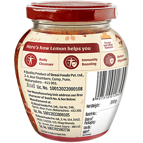 Mother's Recipe Hearty Roots Sweet Lime Pickle With Palm Jaggery, 350 g  Immunity Boosting, Better Digestion, Body Cleanser