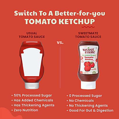 Sweetmate Tomato Ketchup, 300 g No Added Sugar