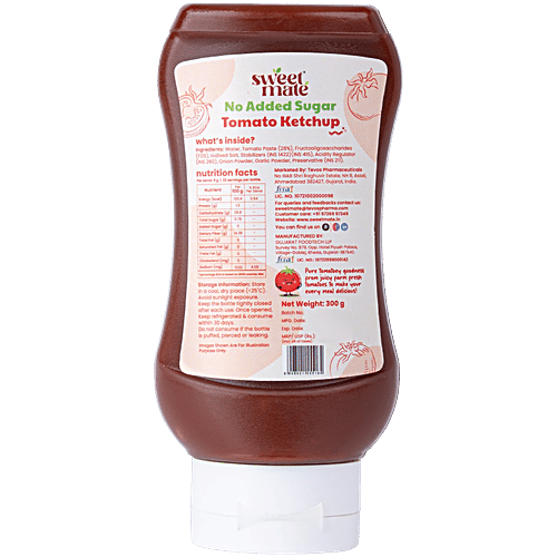 Sweetmate Tomato Ketchup, 300 g No Added Sugar