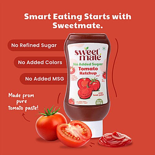 Sweetmate Tomato Ketchup, 300 g No Added Sugar