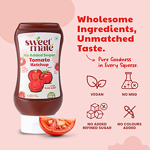 Sweetmate Tomato Ketchup, 300 g No Added Sugar