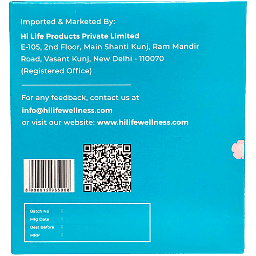 Hi Life Flow Easy Organic Sanitary Pads, 15 pcs With Honeycomb LeakLock