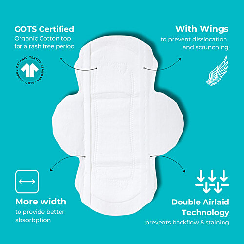 Hi Life Flow Easy Organic Panty Liners With Wings, 50 pcs  