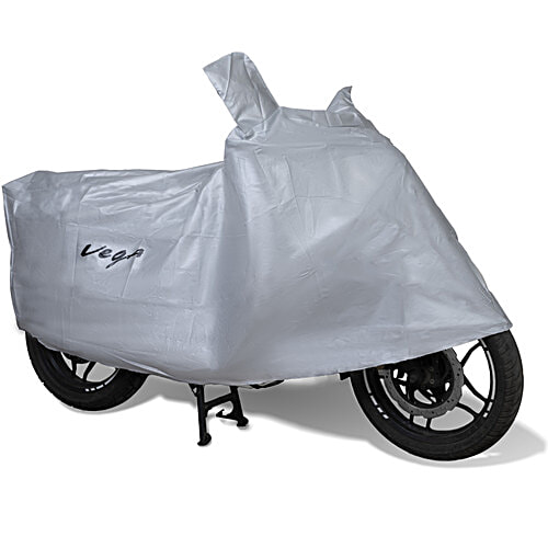Vega Auto Universal Bike Cover - Silver, 1 pc  UV Protection, Dustproof & Waterproof