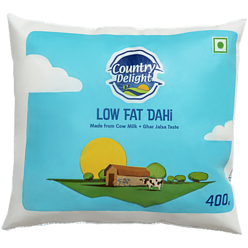 Country Delight Low Fat Dahi, 400 g  