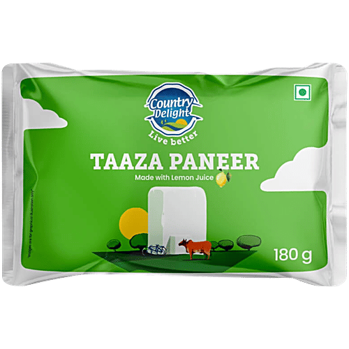 Country Delight Taaza Paneer - Made With Lemon Juice, 180 g  