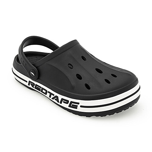 Redtape Men's Clogs - Black, 1 Pair (UK/IND-7) Perfect for Everyday Wear, Style & Comfort